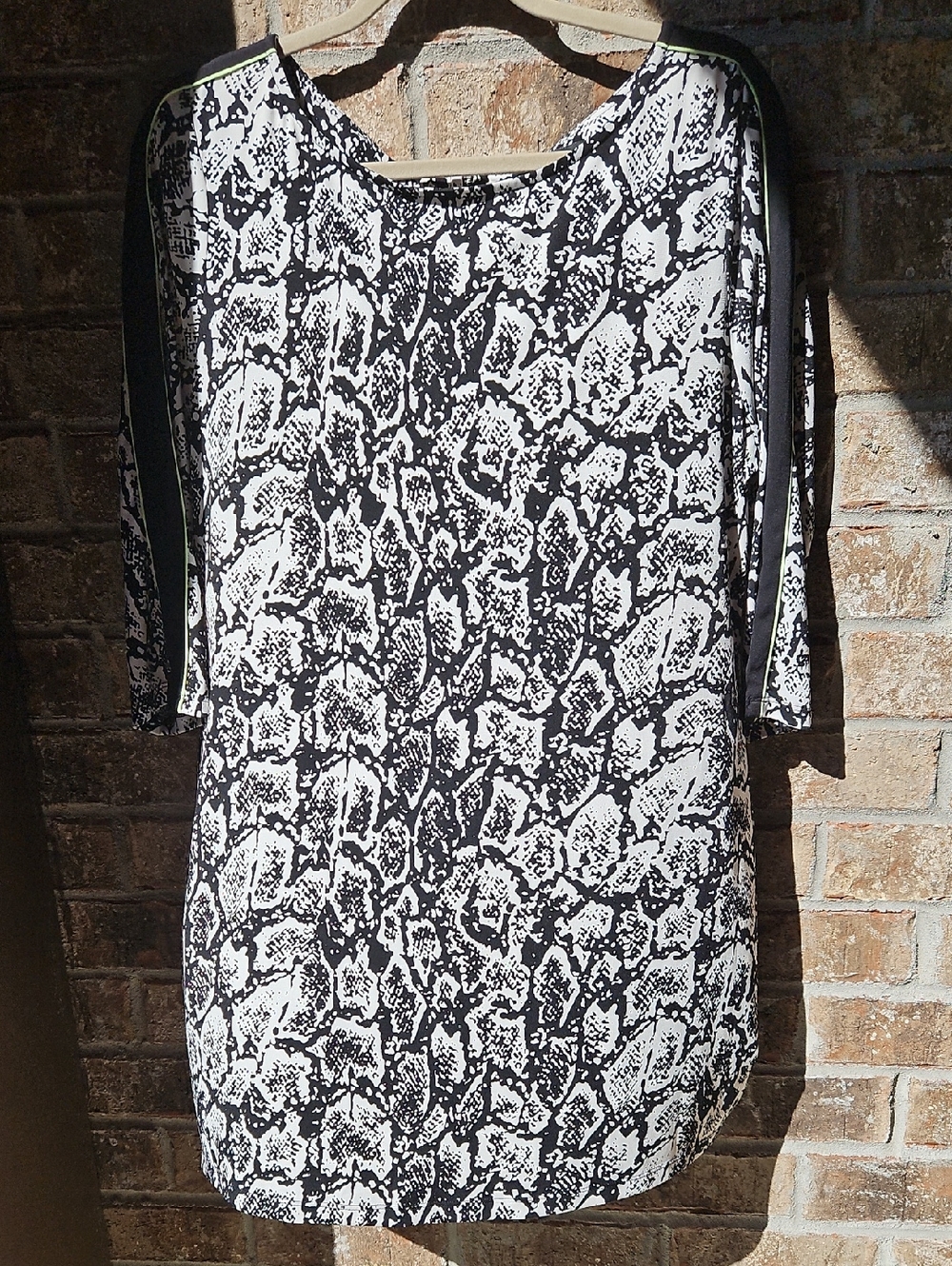 Style & Co. Black and White Snake Print Women’s Dress
